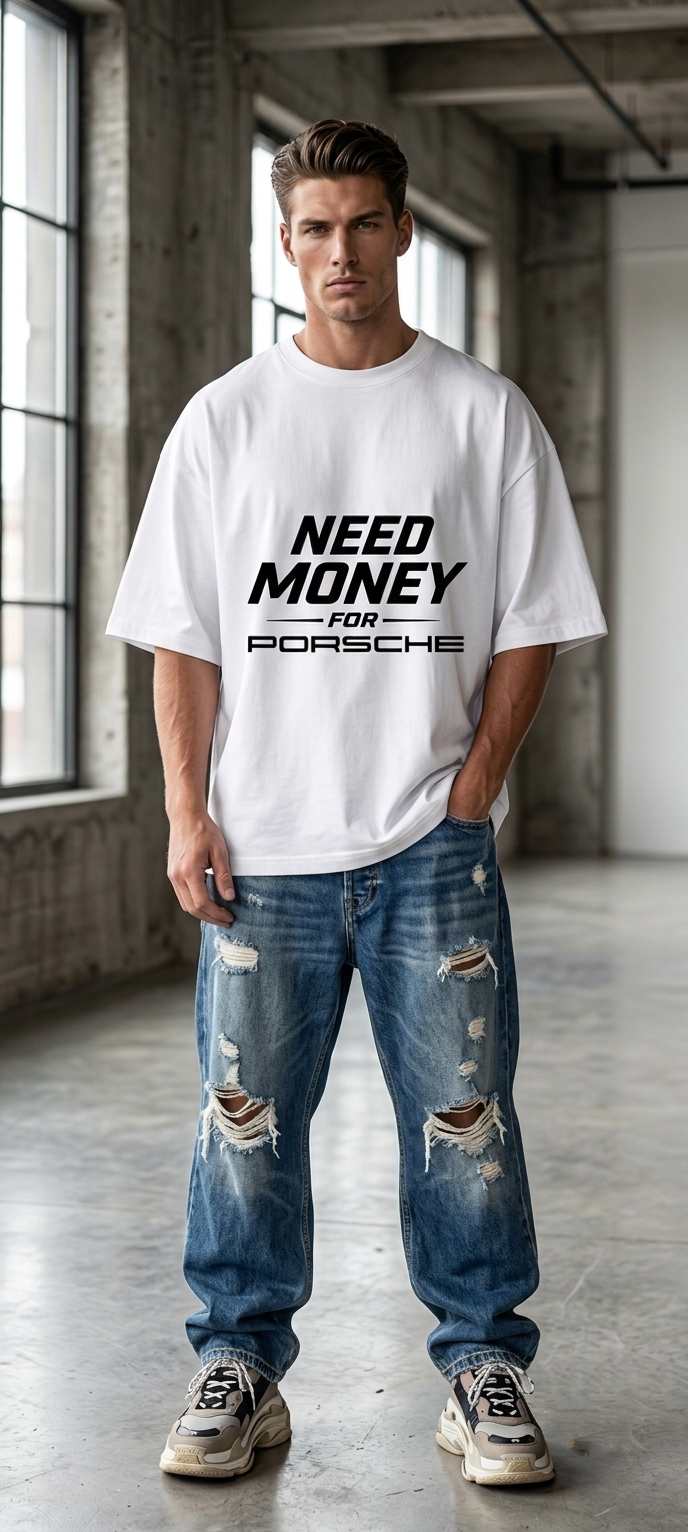 Oversized Porsche t-shirts