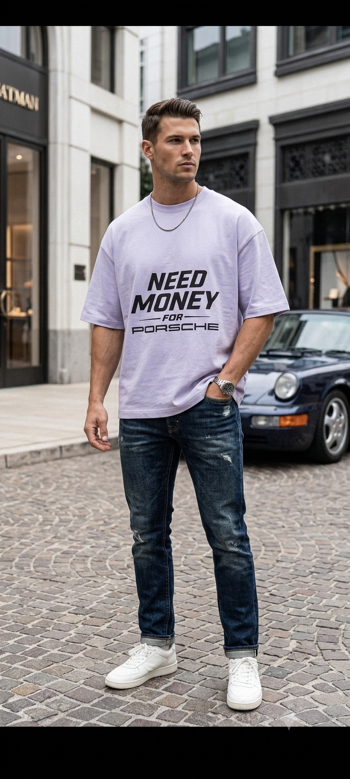 Oversized Porsche t-shirts
