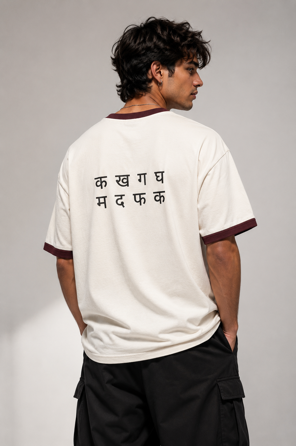 Hindi MF Ringer T-Shirt