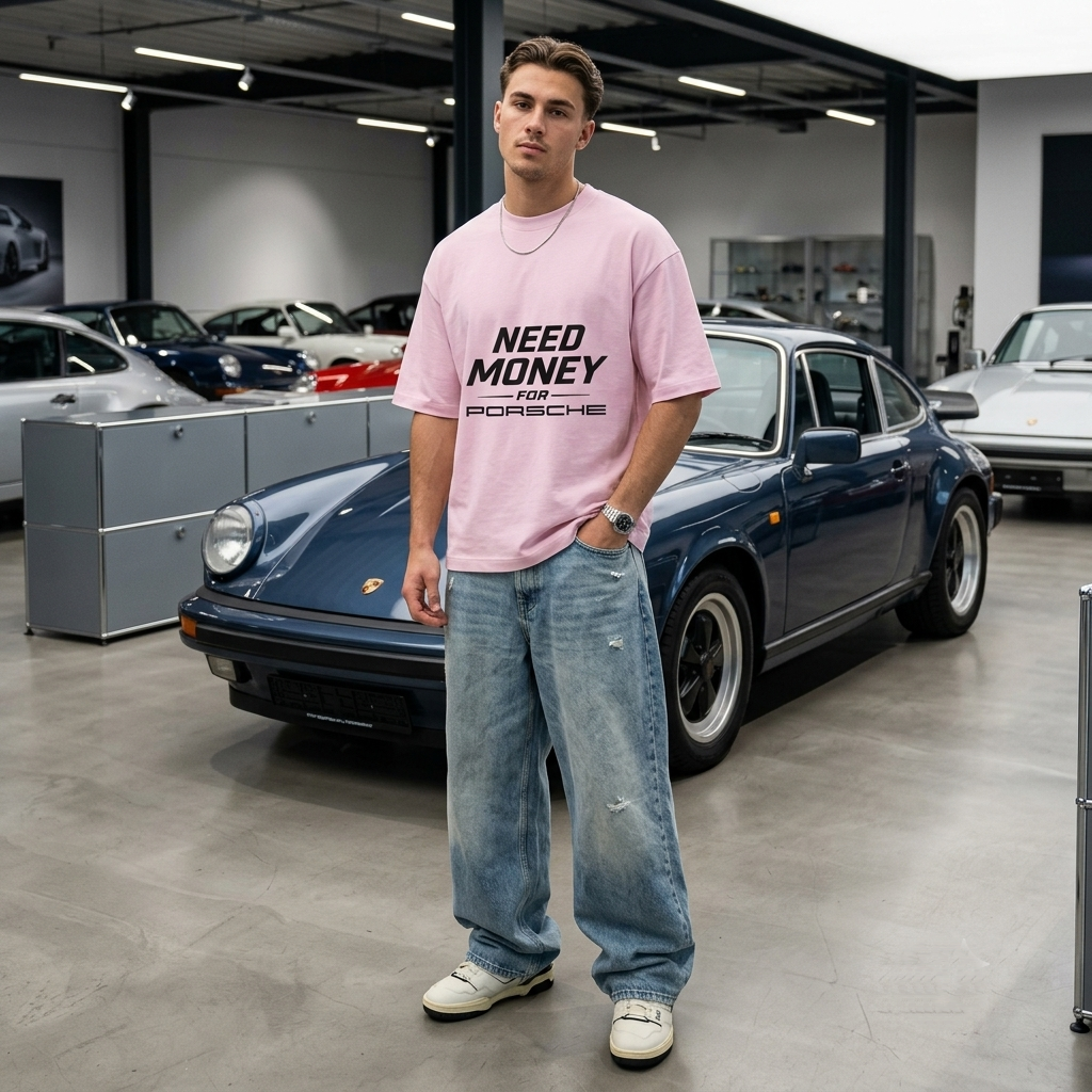 Oversized Porsche t-shirts