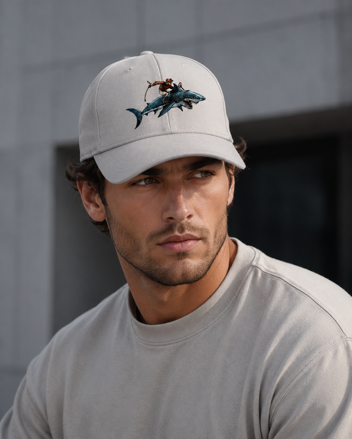 Embroidery shark BaseBall Cap
